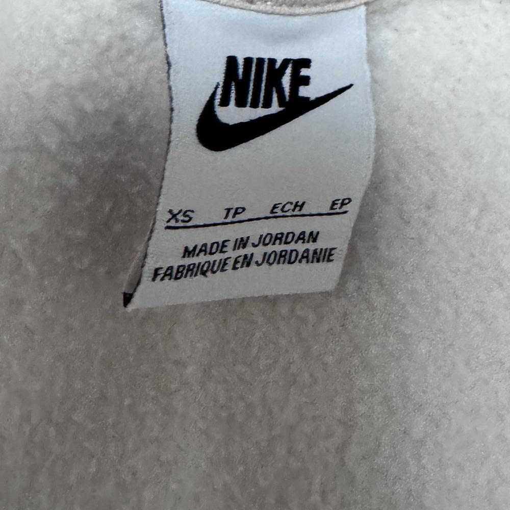 Nike Womens Phoenix Fleece Full Zip Hoodie Size XS Oversized Cream Jacket - Picture 4 of 9